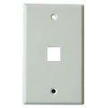 WALL PLATE 1PORT WHITE 