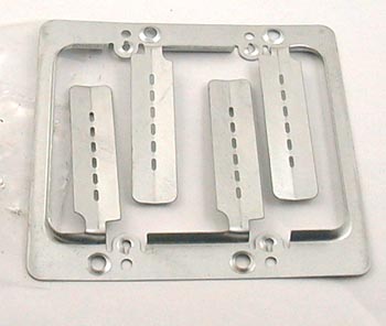 MOUNTING BOX BRACKET METAL DUAL FOR DOUBLE GANG WALLPLATE