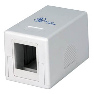 SURFACE BOX 1PORT WHITE 