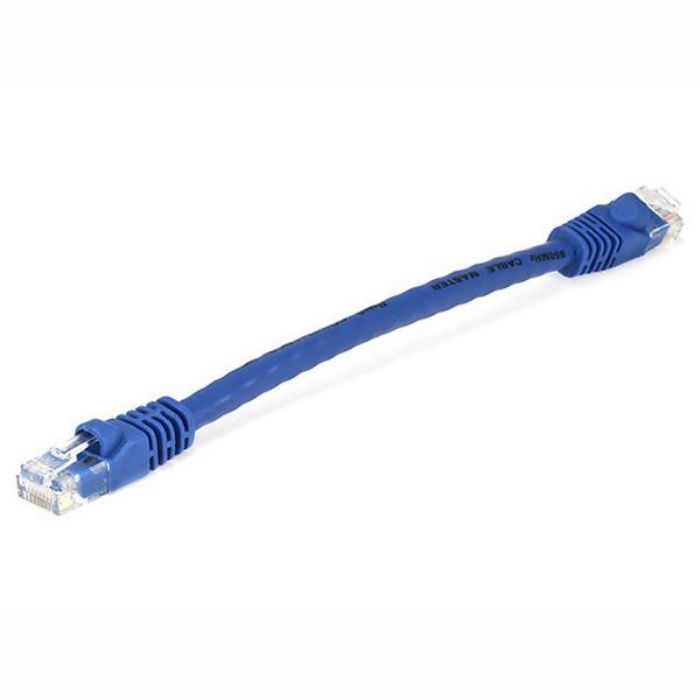 PATCH CORD CAT6 BLU 6IN 