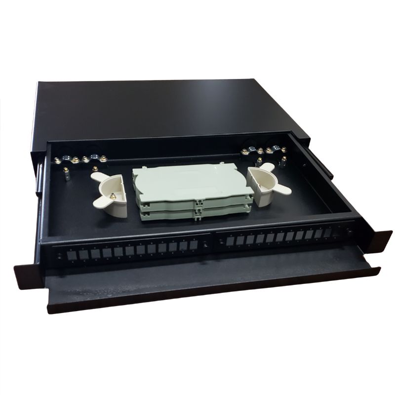 FIBER PANEL 24PORT 19IN RACK MOUNT 1U HOLDS LC-DUPLEX/SC-SIMP