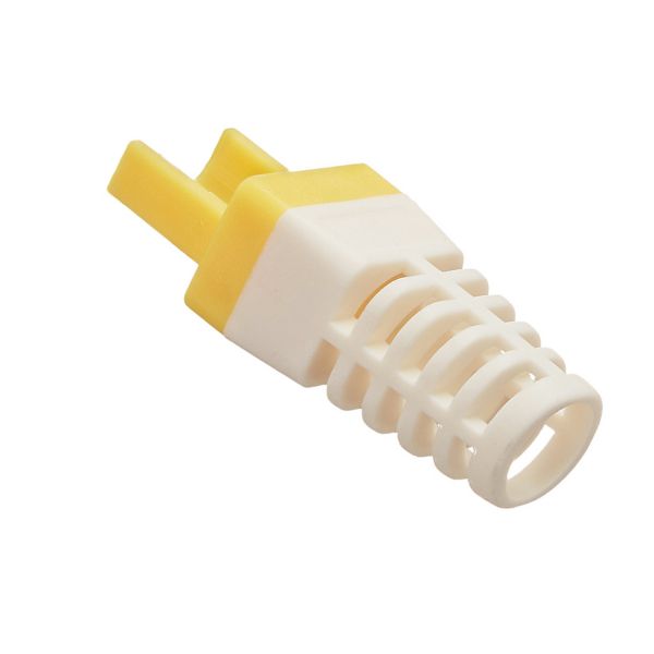 BOOT STRAIN RELIEF EX-RJ45 YEL CAT5E/CAT6