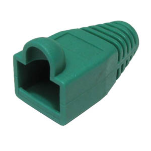 BOOT STRAIN RELIEF RJ45 GRN 