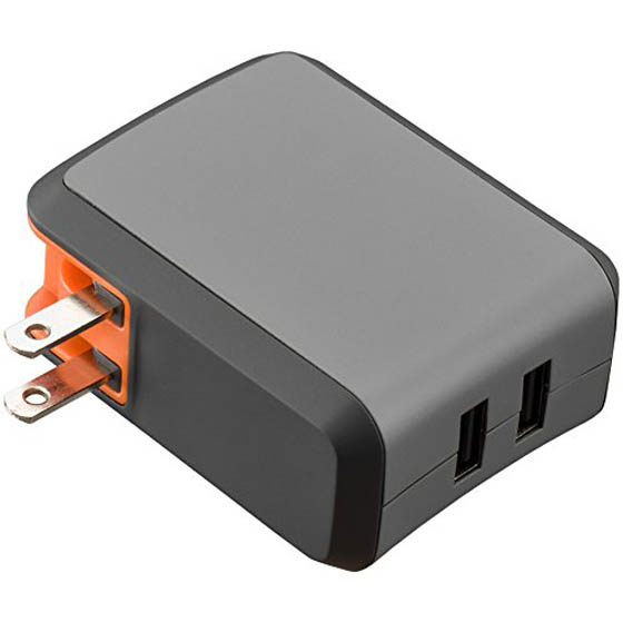 USB WALL CHARGER DUAL USB 5V 2.1A ASSORTED COLOR