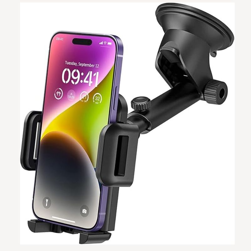 CELL PHONE WINDSHIELD/DASHBOARD MOUNT STICKY LONG ARM