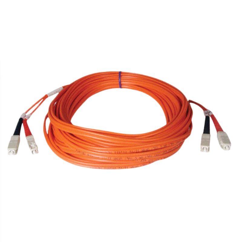 FIBER OPTIC PATCH CORD SC-SC 55M DUPLEX MM 62.5/125UM ORG