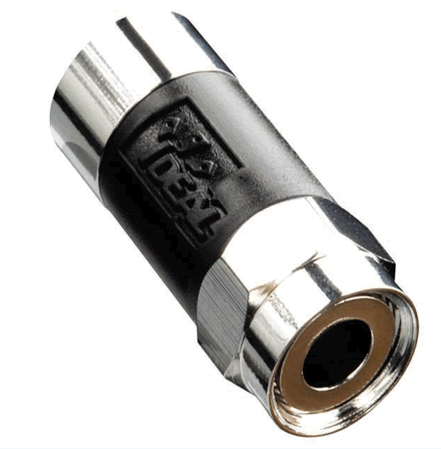 F PLUG RG6 QUAD PERMA SEAL BLK 