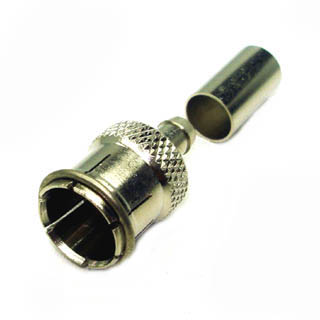 F PLUG RG59 CRIMP PUSH ON TYPE 