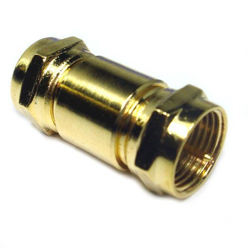 F ADAPTER PLUG-PLUG GOLD PLATED 