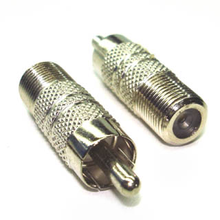 F ADAPTER JACK-RCA PLUG 