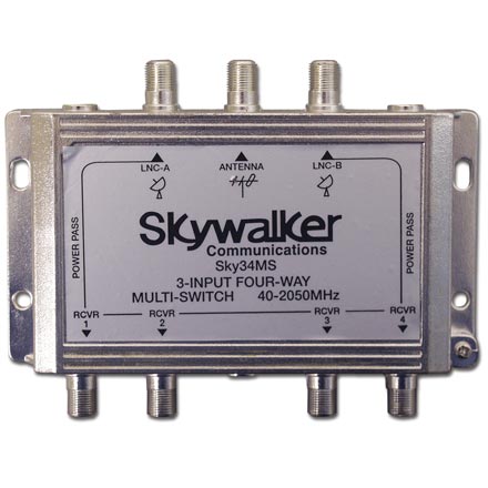 SATELLITE MULTISWITCH 3IN 4OUT 