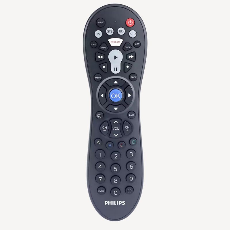 REMOTE CONTROL UNIVERSAL 4 IN 1 FOR TV SAT CBL DTC DVD VCR