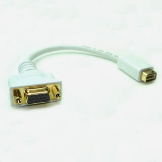 MINI DVI MALE-VGA FEM FOR MAC PC 