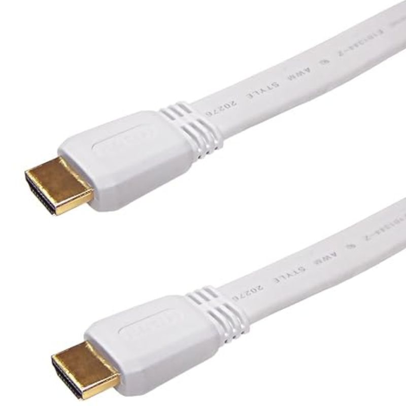 HDMI TO HDMI CABLE FLT 1.4V 5FT WHITE