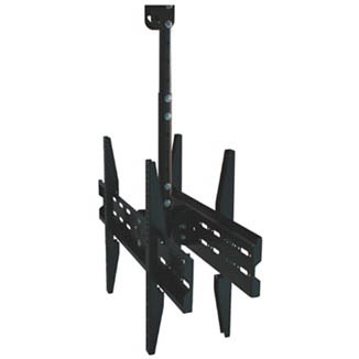 TV CEILINGMOUNT DUAL 37-75IN TILT/SWIVEL 175LB BLK