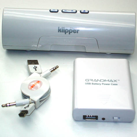 SPEAKER PORTABLE KLIPPER TWEAKER 3D SURROUND CLIPS TO LAPTOP WHT