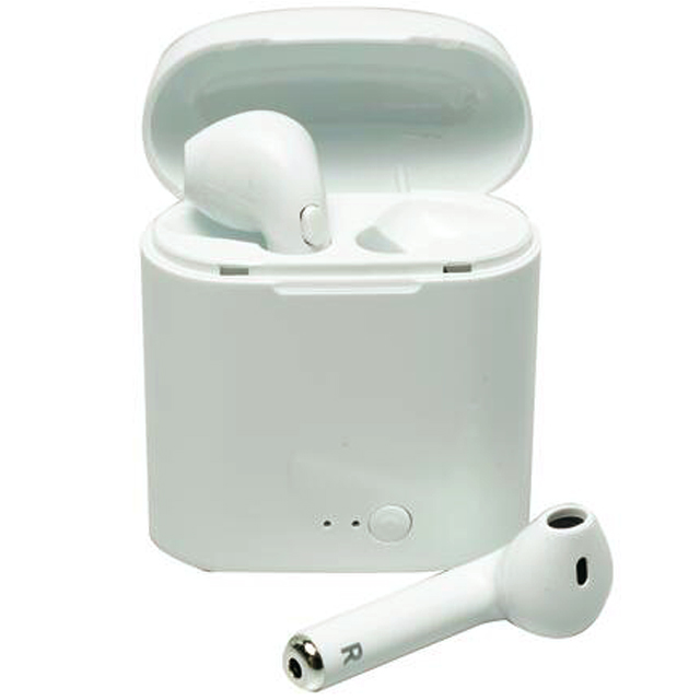 EARPHONE BLUETOOTH W/MIC WHITE TRUE WIRELESS WITH CASE