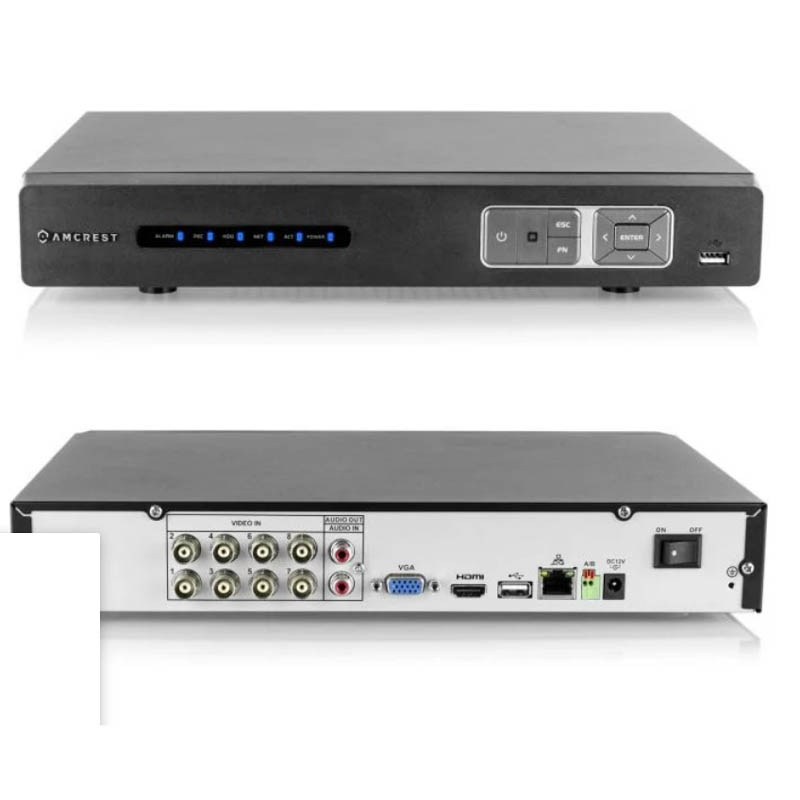 DVR 720P 8CH WITH 2TB HDD 