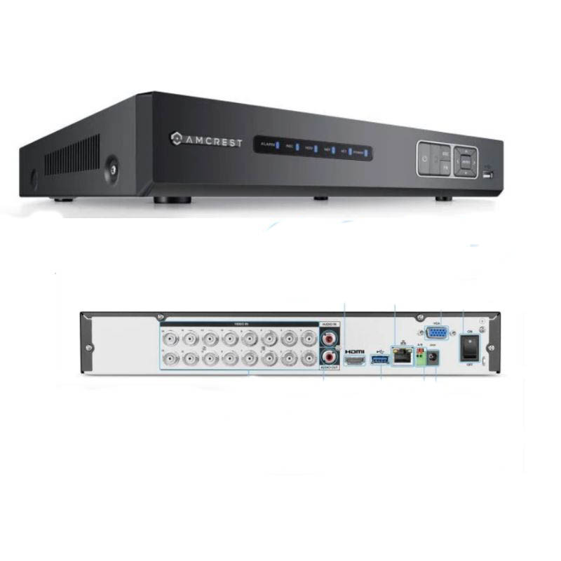 DVR 1080P 16CH WITH 2TB HDD W/O REMOTE CONTROL