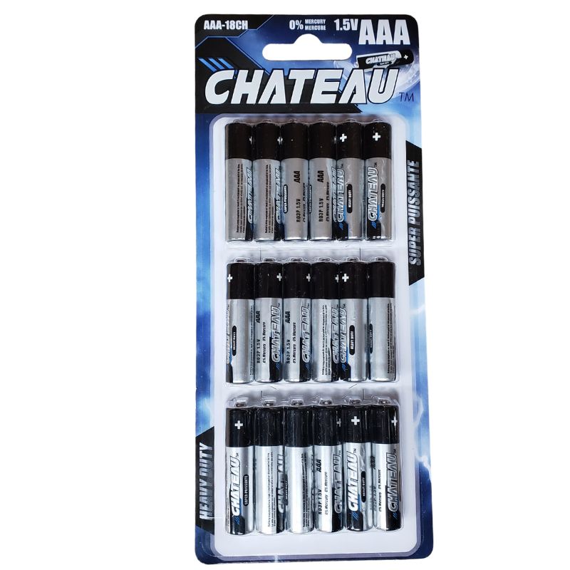 BATTERY HEAVY DUTY AAA 18PC PACK 