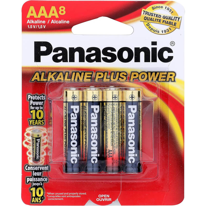 BATTERY ALKALINE AAA 1.5V  - 8 Pcs/Pkg