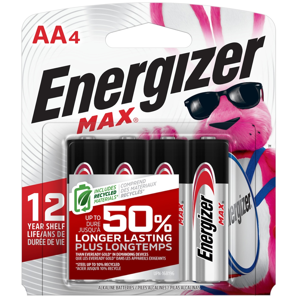 4 Pcs/Pkg BATTERY ALKALINE AA 1.5V 