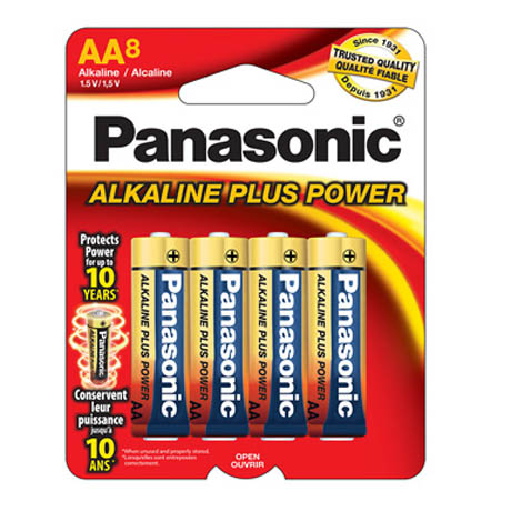 BATTERY ALKALINE AA 1.5V  - 8 Pcs/Pkg