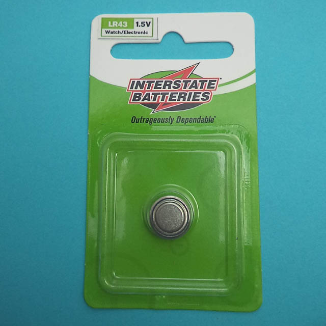 BATTERY ALKALINE CELL 186 1.5V REPLACES 186 LR1142 RW84 G12A