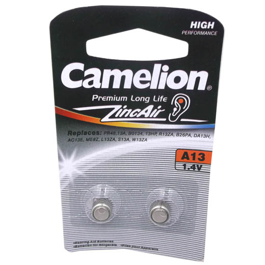 BATTERY ZINC AIR 1.4V A13 HEARING AID