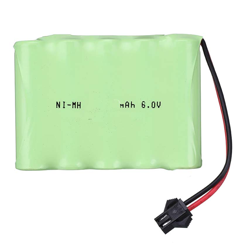 BATTERY NI-MH 5XAA 6V 1800MAH WITH JST-SM-2PIN CONNECTOR