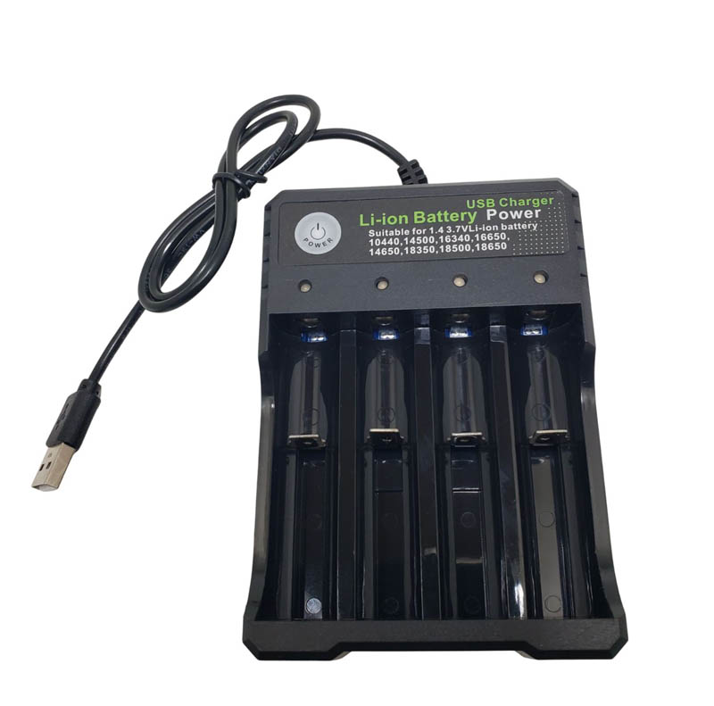 BATTERY CHARGER FOR 4X18650 LITH & AA/AAA NIMH/CAD BATT USB I/P