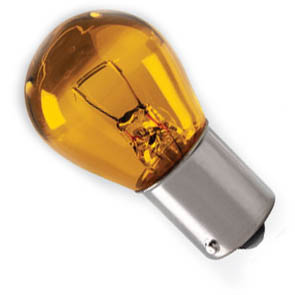 BULB BAYONET 12.5V 3A S8 SINGLE CONTACT BAY BASE AMBER