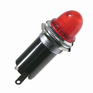 BULB HOLDER BAYONET 10MM RED TH 