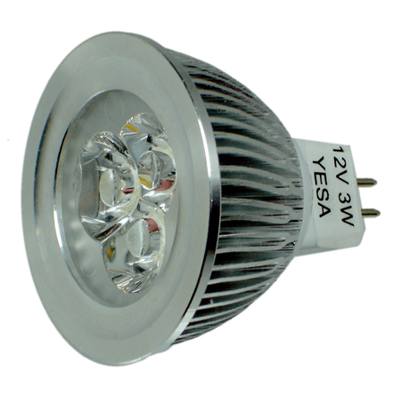 BULB LED MR16 GU5.3 WARM WHITE 3W 12V REPLACES 35W