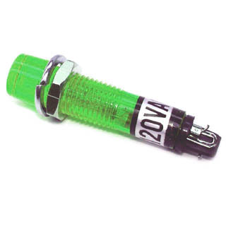 INDICATOR 120V 7MM GRN CHMT SOLL 