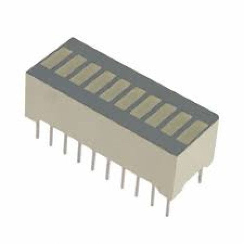 BARGRAPH 10SEG YEL 55MCD 2.1V 20MA/SEG