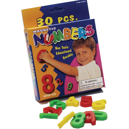 MAGNETIC NUMBERS 30 ASSORTED PCS 