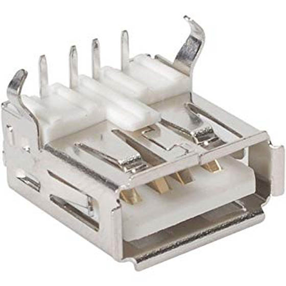 USB CONN A FEM PCRA SHIELDED 