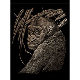 COPPER ENGRAVING APE 