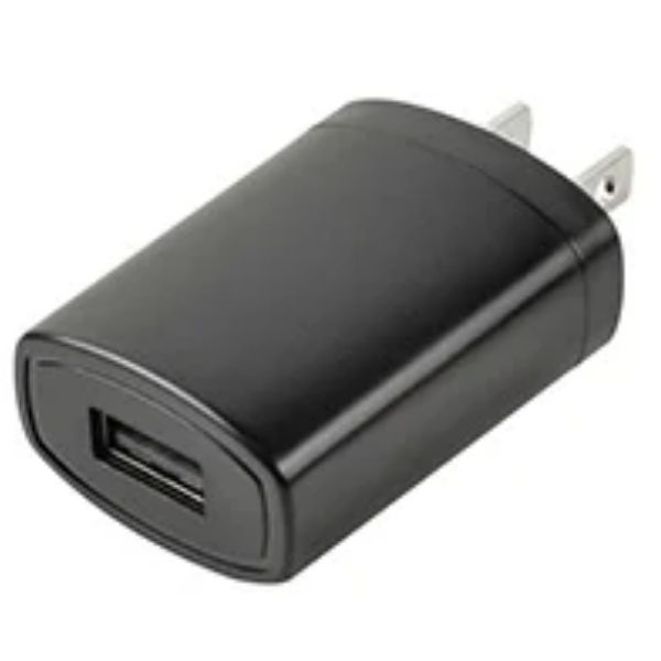 USB WALL CHARGER 5VDC@1A BLK 