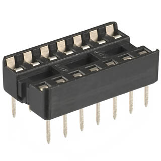 IC SOCKET DW 14 TIN 7.62MM 