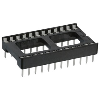 IC SOCKET DW 24 TIN 15.24MM LP 