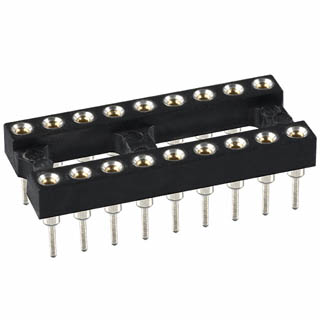 IC SOCKET MACH 18 DIP 7.6LS 