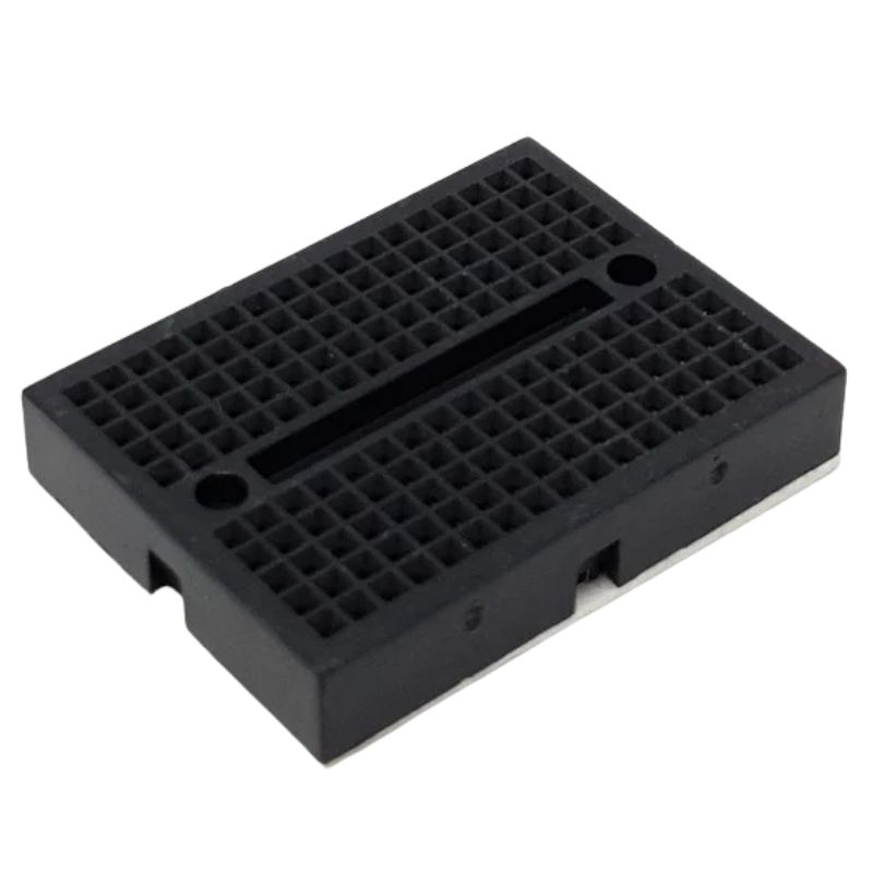 BREADBOARD 2 STRIP 1.8X1.4IN 170 TIE POINTS BLACK
