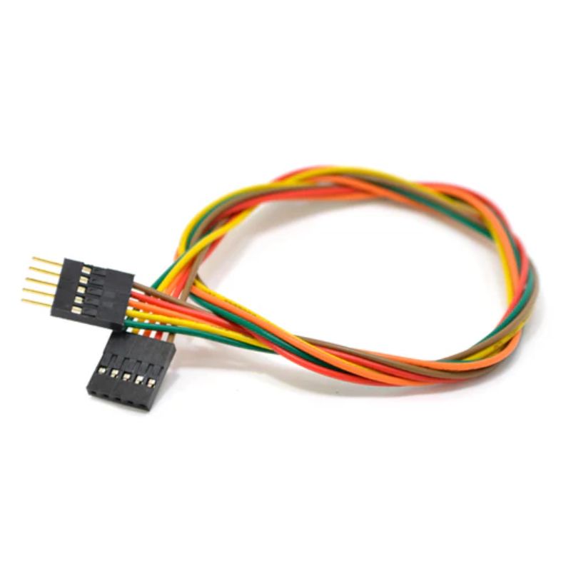 JUMPER WIRE MALE/FEM 5P 15IN 24AWG ASSORTED COLOR 0.1IN PITCH