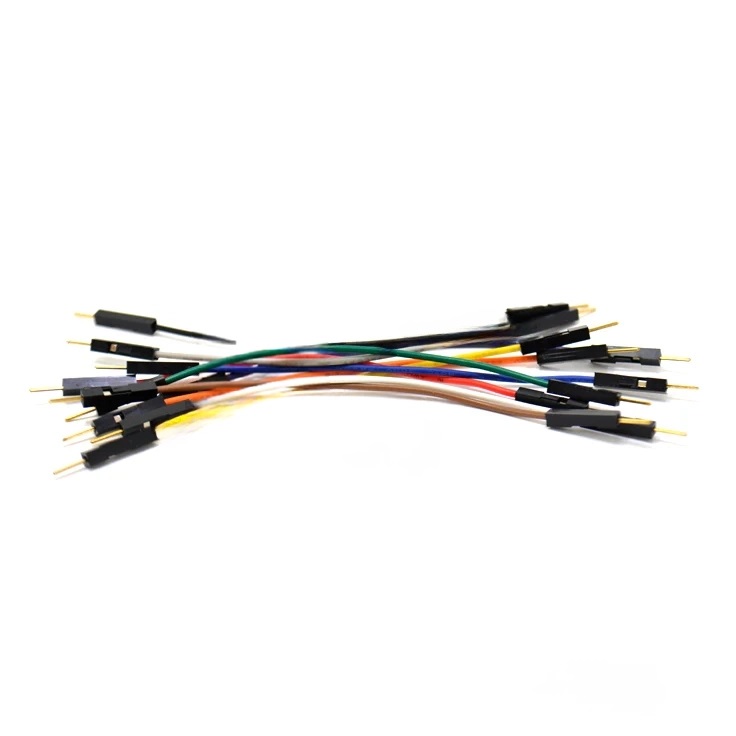 JUMPER WIRE MALE MALE 3INCH 24AWG ASSORTED COLOR 10PCS/PKG