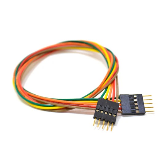 JUMPER WIRE MALE/MALE 5P 1.5IN 24AWG ASSORTED COLOR 0.1IN PITCH