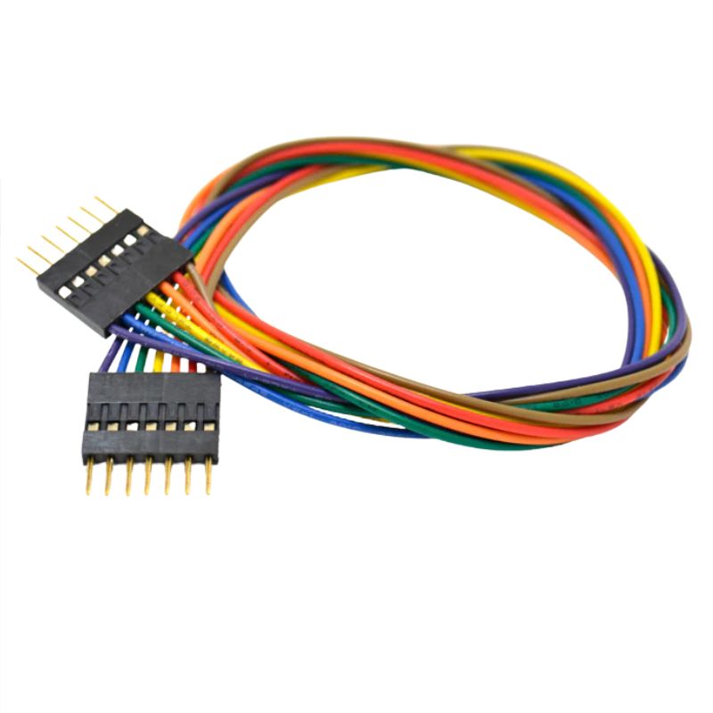 JUMPER WIRE MALE/MALE 7P 18IN 24AWG ASSORTED COLOR 0.1IN PITCH