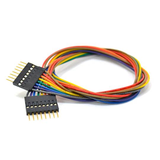JUMPER WIRE MALE/MALE 8P 1.5IN 24AWG ASSORTED COLOR 0.1IN PITCH