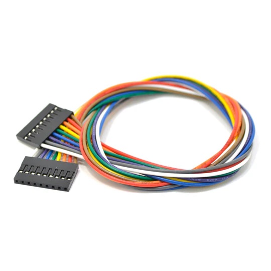JUMPER WIRE FEM/FEM 9P 1.5IN 24awg assorted color 0.1in pitch
